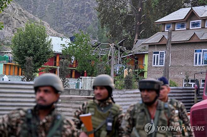 인도령 카슈미르 경비대 [AFP 연합뉴스 자료사진. 재배포 및 판매 금지]