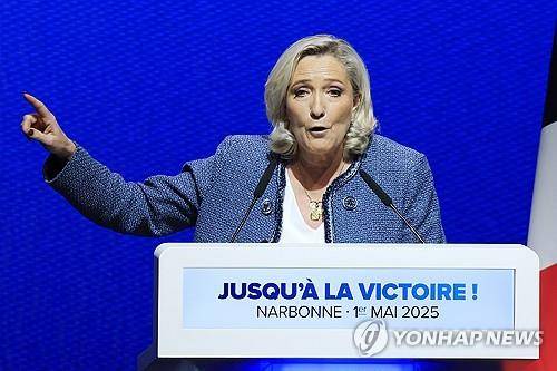 프랑스 극우 정치인 마린 르펜 [EPA 연합뉴스 자료사진. 재판매 및 DB 금지]