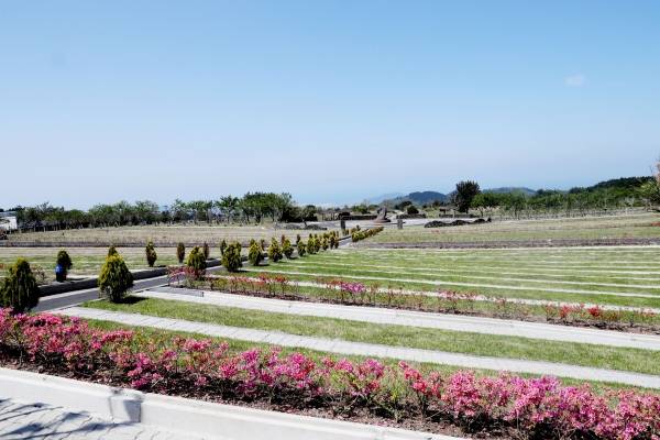 공설묘지로 조성된 후 2022년 8월 7만기를 안장할 수 있는 자연장지로 전환된 제주시 용강별숲공원 전경.