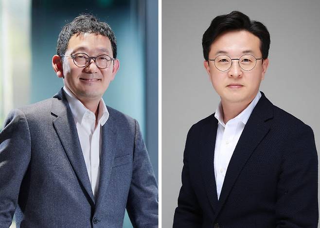 우경호(왼쪽) 보람종합건설 대표이사와 장승훈 보람바이오 대표이사. (사진=보람그룹)