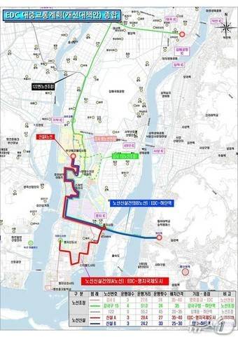 부산 에코델타시티 노선도(부산시청 제공. 재판매 및 DB 금지)
