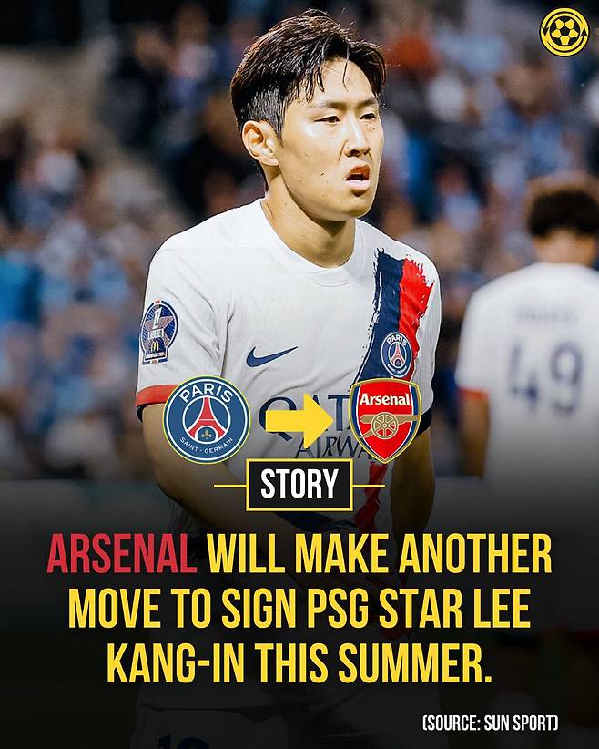 [스포츠조선 강우진 기자]이강인의 아스널 이적설이 영국에서도 화제가 되고 있다. 잇달아 관련 보도가 쏟아져 나오면서 이강인의 영입이 아스널에게 큰 도움이 될 것이라는 분석이 주를 이룬다.

영국 더하드태클은 7일(한국시각) '미켈 아르테타 감독이 이끄는 아스널이 파리 생제르맹(PSG)의 멀티 플레이어 이강인을 영입하는 방안을 고려하고 있다'고 보도했다. 해당 이적설은 앞서 더선이 지난 6일 최초 보도하며 시작됐다. 지난 1월에도 미켈 아르테타 아스널 감독이 이강인을 영입하려한다는 소문이 돌았다.  사진=SNS