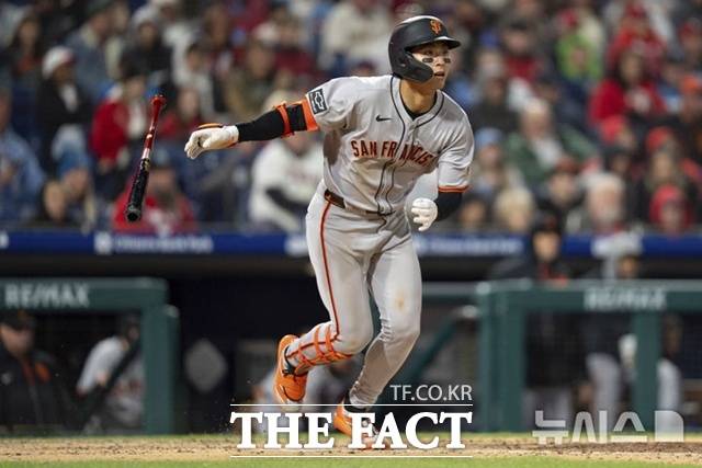 이정후가 8일(한국시간) 시카고 컵스전서 전날 6타수 3안타의 상승세를 이어가지 못하고 5타수 무안타로 부진했다. /AP.뉴시스