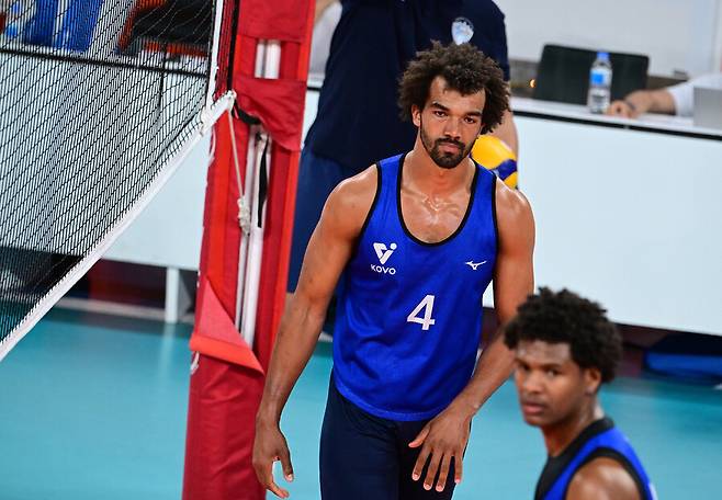 2024∼2025시즌 우리카드에서 뛰었던 미힐 아이(등록명 아히). 한국배구연맹 제공