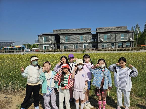어린이들의 익산 농촌관광  [사진=익산시 ]