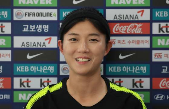 현역 시절 여자축구대표팀 핵심 수비수로 활약한 심서연. 연합뉴스