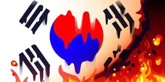 '한국은 끝났다(South Korea is over)'라는 제목으로 한국의 인구 절벽 문제를 다룬 영상의 섬네일. Kurzgesagt - In a Nutshell 유튜브 캡처