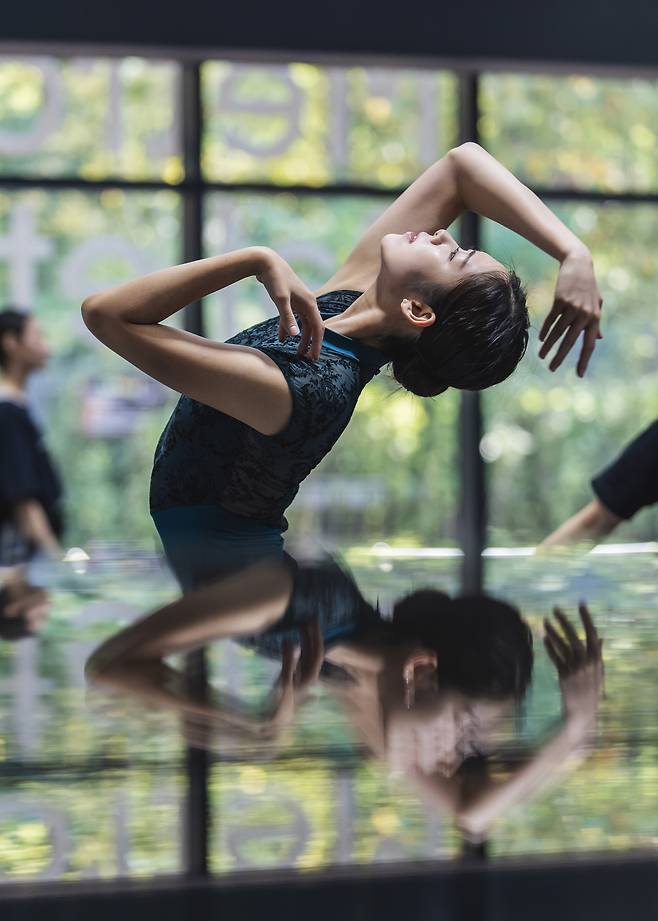 A dancer rehearses a scene from "Bliss." (Seoul Metropolitan Ballet)