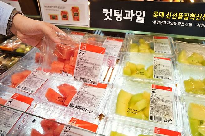 롯데슈퍼, 조각 과일 매출 신장