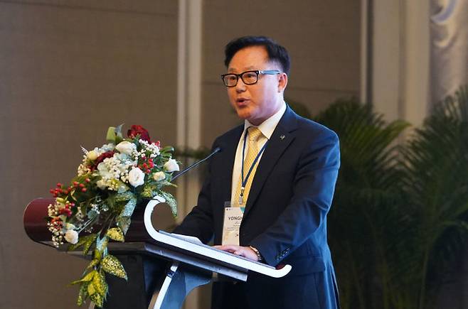 [서울=뉴시스]주용학 서울시 시민감사옴부즈만위원장,2023 IOI 아시아 지역 회의  및 국제세미나(2023.7.11., 태국 방콕). 2025.04.18. (사진=서울시 시민감사옴부즈만위원회 제공) *재판매 및 DB 금지