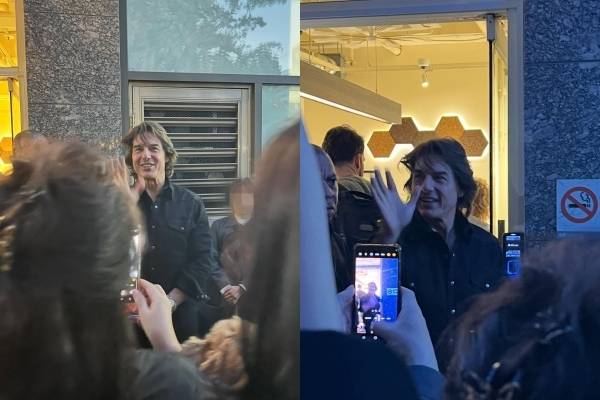 네티즌이 톰 크루즈를 목격했다며 공개한 사진. 스레드 캡처.