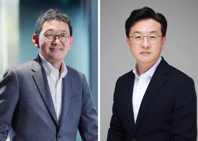 우경호(왼쪽) 보람종합건설 대표이사와 장승훈 보람바이오 대표이사. 사진 제공=보람그룹.