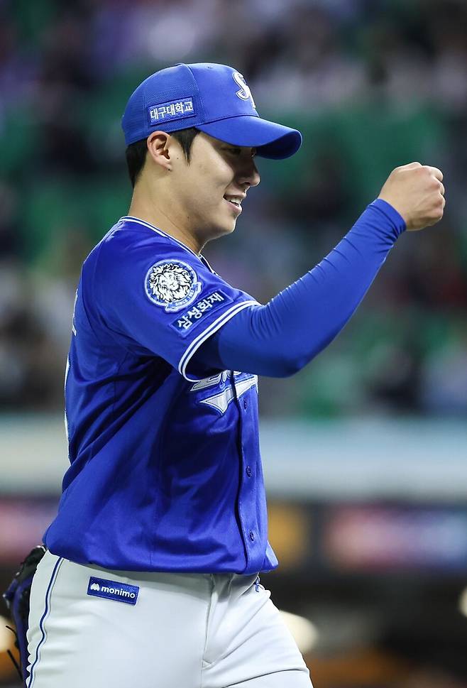 ▲ 원태인은 기본적인 구위에 제구와 노련함까지 갖춰가며 진화의 최종판으로 향하고 있다 ⓒ삼성라이온즈