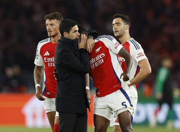 ▲ 아스널은 파리 생제르맹을 넘지 못하고 챔피언스리그 4강에서 여정을 끝냈다. 미켈 아르테타 감독은 비판의 도마 위에 올랐다. ⓒ연합뉴스/REUTERS/AFP