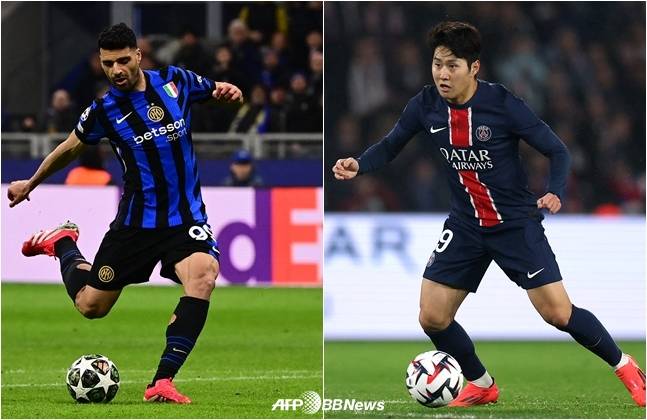 타레미(왼쪽)와 이강인. /AFPBBNews=뉴스1