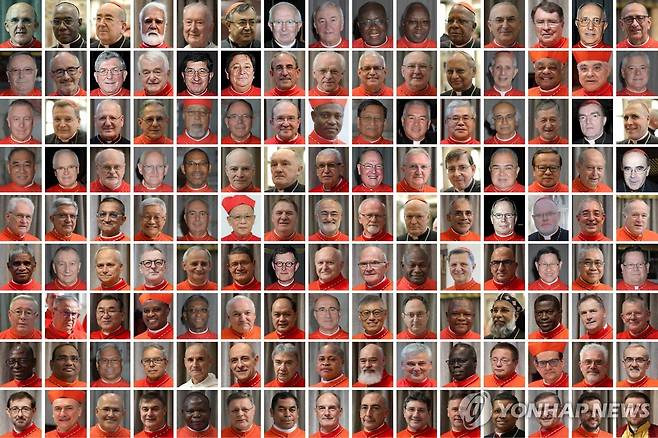 투표 참여하는 추기경들 [EPA 연합뉴스 자료사진. 재판매 및 DB 금지]