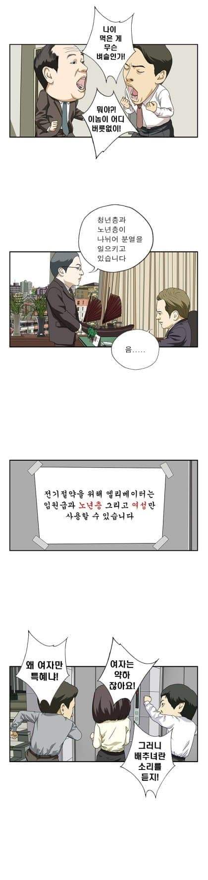 엘리베이터는 전기 절약을 위해 임원급들만 사용가능합니다