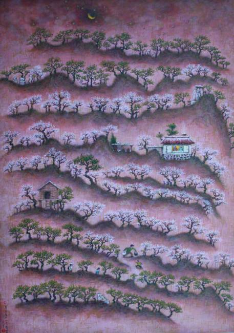 ▲ 이광택 작 ‘부모님께 가는 봄밤’