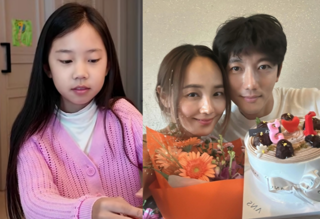 딸 로희, 유진, 기태영. / 유튜브 유진VS태영 캡처, 유진 인스타그램 캡처