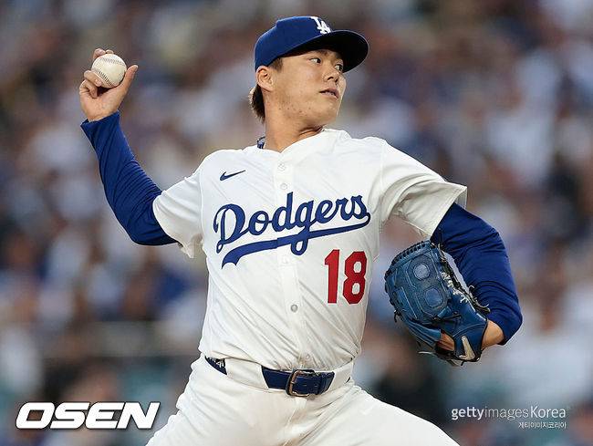 [사진] LA 다저스 야마모토 요시노부. ⓒGettyimages(무단전재 및 재배포 금지)