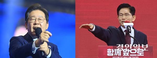 지난 4월 27일과 5월 3일 각각 더불어민주당과 국민의힘 대통령 후보로 선출된 이재명 전 경기도지사와 김문수 전 경기도지사. /최은성·이지훈기자