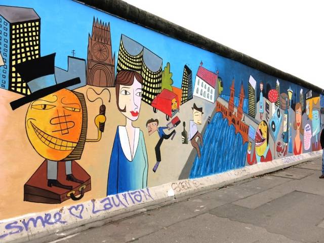 독일 베를린 장벽 '이스트 사이드 갤러리'에서 만날 수 있는 짐 아비뇽 작품. 작가 제공