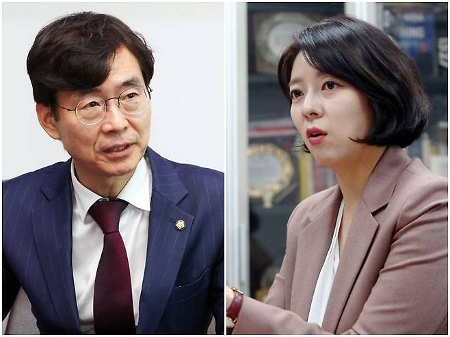 조경태 국민의힘 의원(왼쪽)과 배현진 의원 ⓒ데일리안