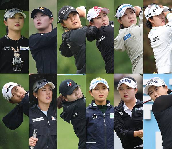 2025년 한국여자프로골프(KLPGA) 투어 NH투자증권 레이디스 챔피언십에 출전한 이예원, 방신실, 마다솜, 황유민, 박민지, 박지영, 김민주, 박주영, 홍정민, 이가영, 서어진, 지한솔 프로. 사진제공=KLPGA