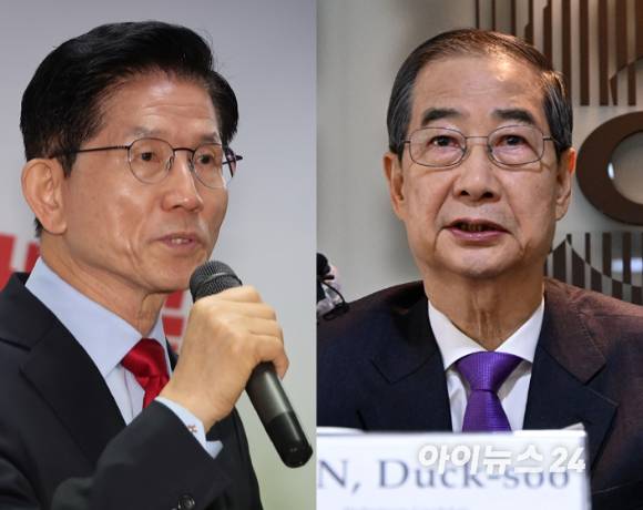 (왼쪽부터) 국민의힘 김문수 대선 후보, 한덕수 전 국무총리  [사진=아이뉴스24 DB]