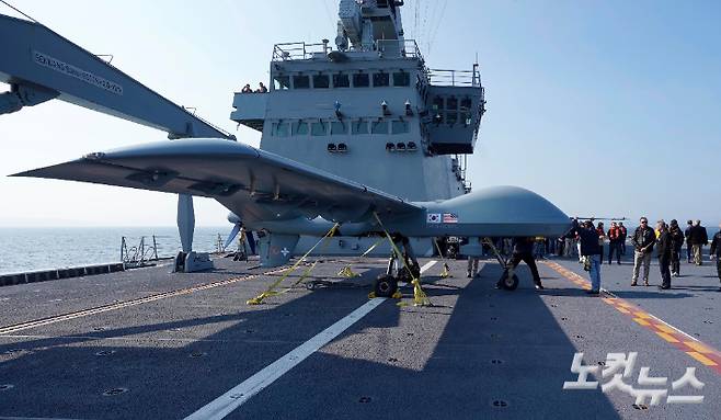 해군 독도함 갑판 위 모습. 사진공동취재단