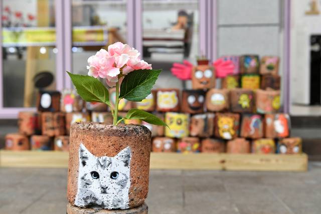 강원 정선 고한구공탄시장의 상징인 연탄아트. 정선군 홈페이지