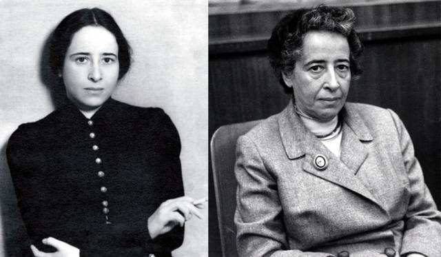 ▲ 유대인 정치학자 한나 아렌트(1906-1975). 1933년과 1958년의 모습이다.Ⓒ위키미디어