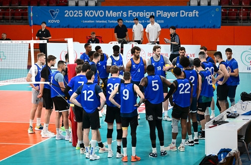 프로배구 외국인 트라이아웃 장면 [한국배구연맹 제공. 재판매 및 DB 금지]