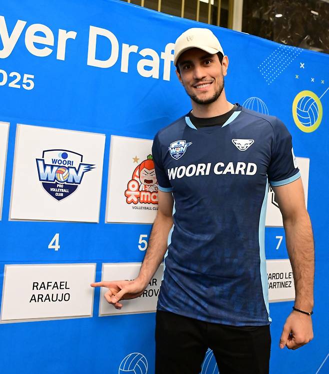 우리카드의 낙점을 받은 외국인 선수 아라우조 [한국배구연맹 제공. 재판매 및 DB 금지]