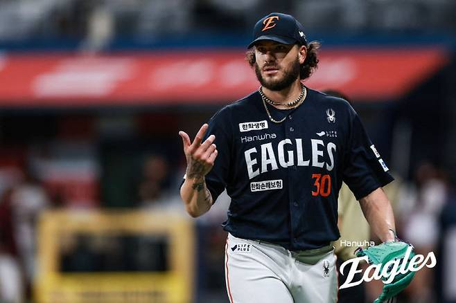 한화 폰세의 10일 경기 모습.(사진=한화이글스 제공)