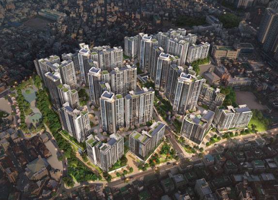 힐스테이트 메디알레 조감도.(사진=현대건설)