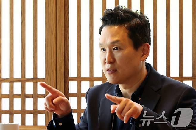 박상완 LG전자 마이컵 컴퍼니 대표가 8일 서울 강서구에 위치한 한 카페에서 뉴스1과 인터뷰를 하고 있다. 2025.5.8/뉴스1 ⓒ News1 이동해 기자