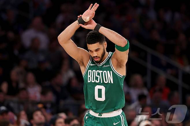 보스턴 셀틱스의 제이슨 테이텀. ⓒ AFP=뉴스1