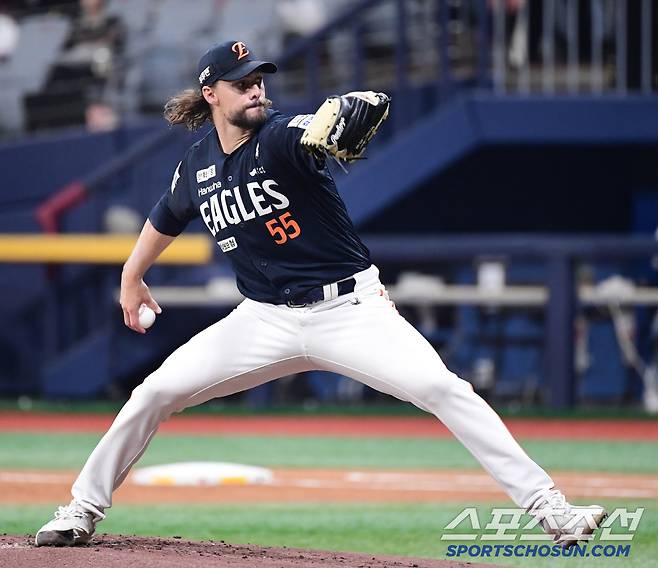 11일 고척돔에서 열린 KBO리그 키움과 한화의 경기. 선발 투구하고 있는 한화 와이스. 고척=송정헌 기자songs@sportschosun.com/2025.05.11/