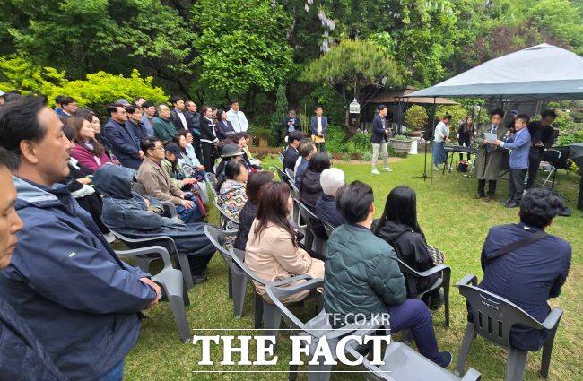 (가칭) '청소년 노 스마트폰 운동본부’ 발기인대회 모습. /용인=김동선 기자