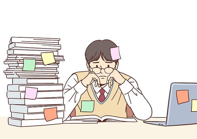 앉아서 공부하거나 일하기 지겨울 때, 서 있는 자세로 바꾸면 몸에 약간의 긴장과 스트레스를 일으켜 오히려 집중력을 예리하게 만들 수 있다. 게티이미지