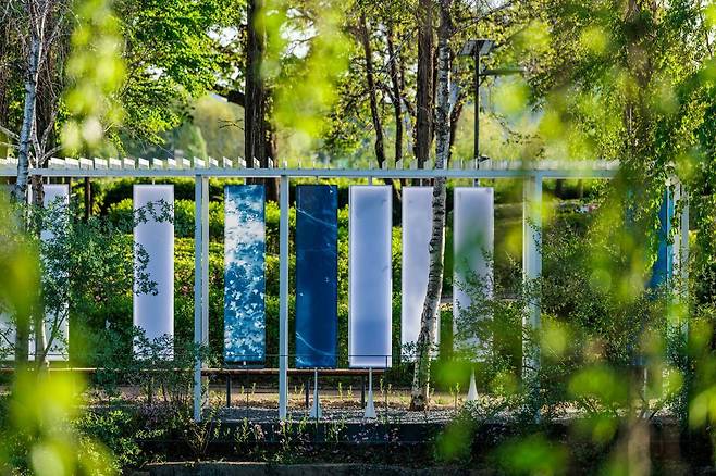 서울 영등포구 선유도공원에 선보인 ‘그림자 아카이브’. ⓒ유청오 작가