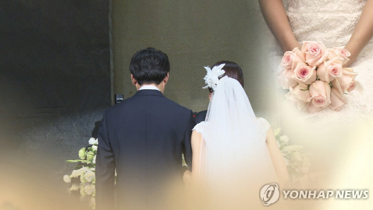 결혼. 사진 연합뉴스.