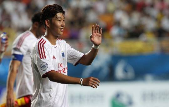 함부르크 시절의 손흥민. 사진[연합뉴스]