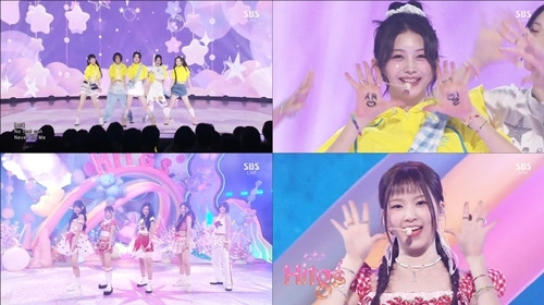 그룹 HITGS(힛지스)가 트렌디한 매력의 무대를 선사했다. 사진=인기가요