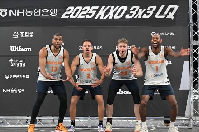위더레흐트는 11일 홍천 토리숲 특설코트에서 열린 점프샷과의 NH농협은행 2025 KXO 3x3 홍천 라이트 퀘스트 파이널에서 21-17로 승리, 우승을 차지했다. 사진=KXO 제공