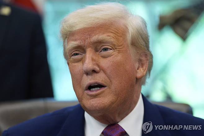 도널드 트럼프 미 대통령 [AP 연합뉴스 자료사진. 재판매 및 DB 금지]