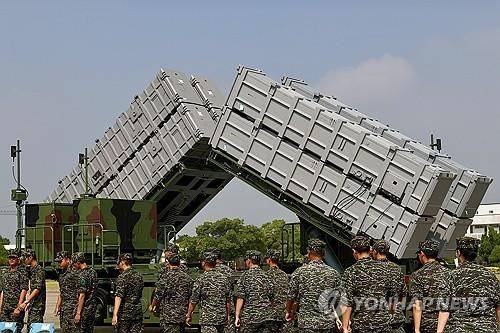 대만의 슝펑 미사일 발사 시스템 [EPA 연합뉴스 자료사진 재판매 및 DB금지]