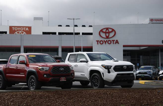 지난 3월 미국 캘리포니아주의 한 토요타 자동차 판매장. (사진=AFP)