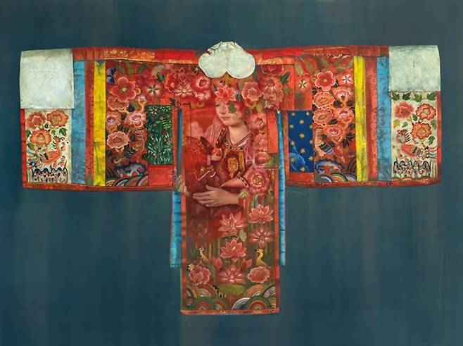 헬레나 파라다 김, 'Stella Maris' 2024, Oil on linen, 150 x 200cm (초이앤초이 갤러리 제공)